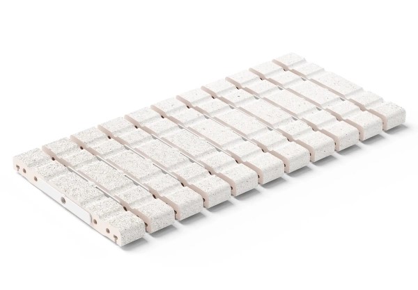 Σχάρα RJ25 FLEX 25x50x2.2 cm OUT C3 Αποστράγγιση: >30m³/ώρα *Συμπεριλαμβάνεται λάστιχο σχάρας 9710 Ελάχιστη ακτίνα 1 μέτρο Image