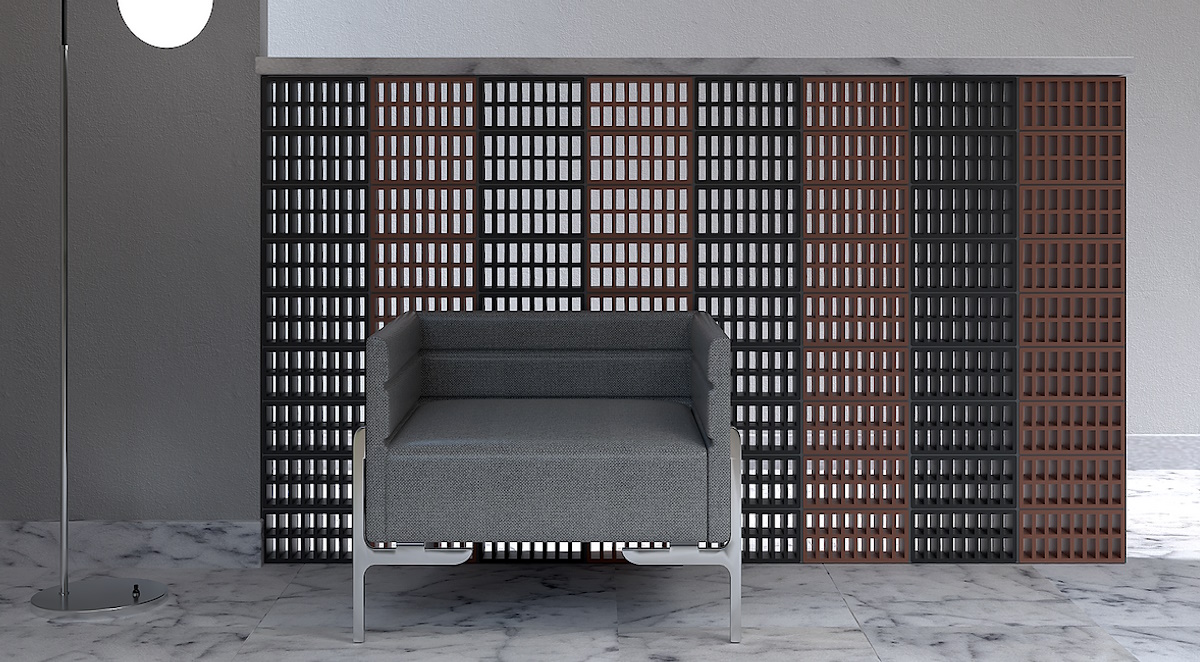 BRICK R01 - NATURALE & NERO